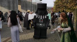 Giant Lego Darth Vader makes an appearance at MCM Comic Con London