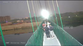 Moment bridge collapses in Morbi, killing at least 141