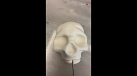 Turkish cake designer's Skull Cake is truly EYE-POPPING *Halloween Treat!*