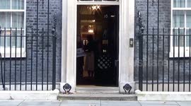 Rishi Sunak buys poppies with wife and dog outside 10 Downing Street