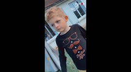 Girl eats up little brother's WHOLE PUDDING while he's distracted on phone