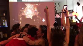 Brazilians react to results of presidential election in Rio de Janeiro, Brazil