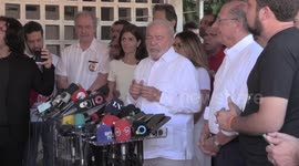 Candidate Luiz Inácio Lula da Silva voting in São Paulo, Brazil