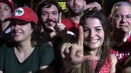 Lula supporters celebrate his victory in São Paulo, Brazil