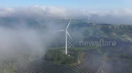 Wind Power Generation In Zaozhuang, Shandong, China