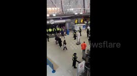 Stratford station evacuated as teens hurl fireworks at each other