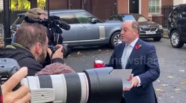 Defence Secretary Ben Wallace sees poppies to press after cabinet meeting
