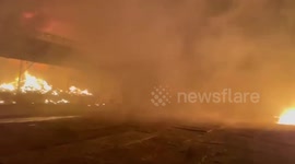 Fires erupt after Mykolaiv targeted by missile strikes
