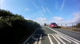 The driver of this Toyota MR2 Classic car paid for an educational course for close passing a cyclist on Moor Road Ilkley West Yorkshire.