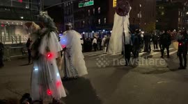 Edward Morgan Ballet performs at New York City Halloween parade