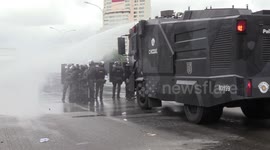 Truck drivers block traffic over Bolsonaro defeat and clash with police in Sao Paulo, Brazil