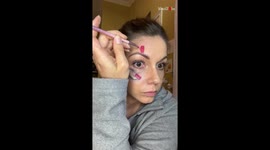 Artist preaches courage & determination with AWESOME makeup look