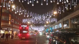 Oxford Street Christmas lights sparkle as London readies for holidays