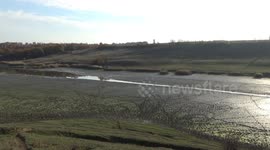 The lake of my childhood almost dried up because of the drought