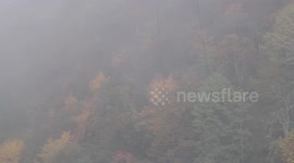Autumn Scenery Of World Natural Heritage Site Jinfo Mountain In Chongqing, China