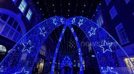 South Molton Street Christmas lights in Mayfair, London