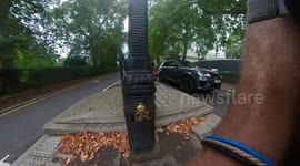 Film agent drives with cycling YouTuber on bonnet in London