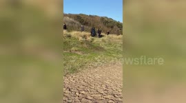 A stunned dad and son couldn't believe their eyes when they found Ed Sheeran outside their home - and when the star agreed to pose for selfies with them