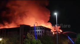 Huge fire at under-construction apartment building in Salt Lake City!