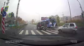 Turned right into the third row