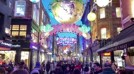 Christmas decorations unveiled on London’s iconic Carnaby Street