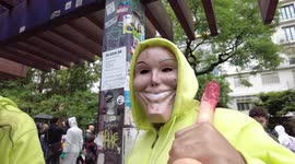 Zombie walk in São Paulo, Brazil