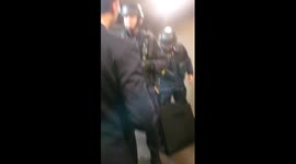 Further video of armed police inside Pullman Hotel in Paris after false alarm