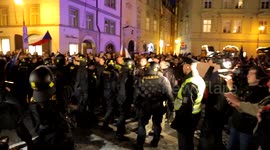 Czech 'Ultras' clash with police at anti-Islam rally