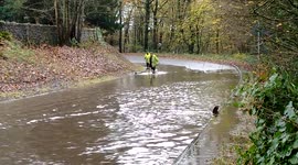 Hazardous driving conditions in Cumbria, UK