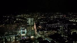360 panorama view of London from 34th floor of skyscraper