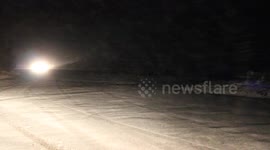 Glenshane Night Snow & Traffic - Nov 20th 2015