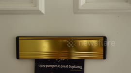 Letter coming through letterbox