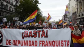 Demonstration defending the Spanish Historical Memory in Madrid