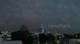 Lightning in Brisbane, Australia.