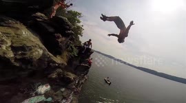 Awesome drone short film features impressive cliff divers