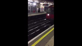 London Commuters left in the cold as tube trains speed past