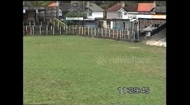 Wandle End view at Wimbledon Football Club abandoned stadium