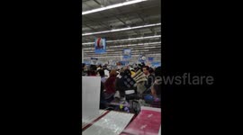 Black Friday shoppers get TOO excited over cheap towels