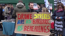 Syria anti-war protest in London