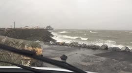 Storm Clodagh batters west coast of Ireland