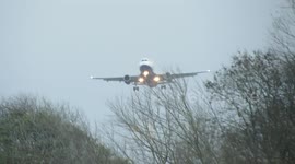 British Airways plane aborts landing in strong wind at UK airport