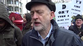 Jeremy Corbyn speaks at Climate Change March, London (Clean version)