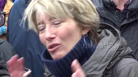 Emma Thompson and Vivienne Westwood at Climate Change March