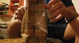 Open a parcel