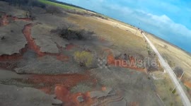 Man tries to film deer with drone... Crashes!