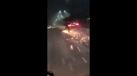 Road rage caught on cam Car drags motorcycle along for over a KM in Ghaziabad; driver arrested