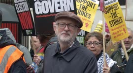 “Tories out!” Jeremy Corbyn joins thousands on a protest in London, demanding a General Election