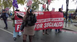 National Demonstration demand a general election now in London, UK
