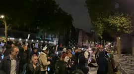 Annual Million Mask Protest takes place in Central London outside Downing Street 5th November 2022