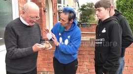 Retired police officer reunited with exemplary service medal after it was pulled out of a RIVER